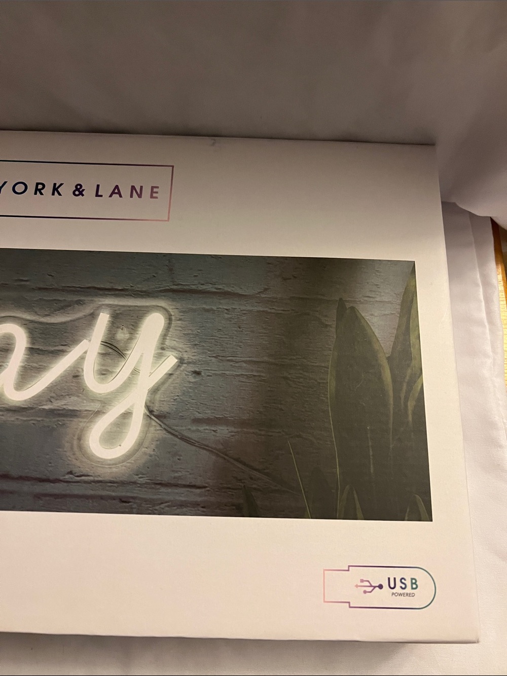 White 'Slay' LED Script Wall Light - Picture 7 of 7